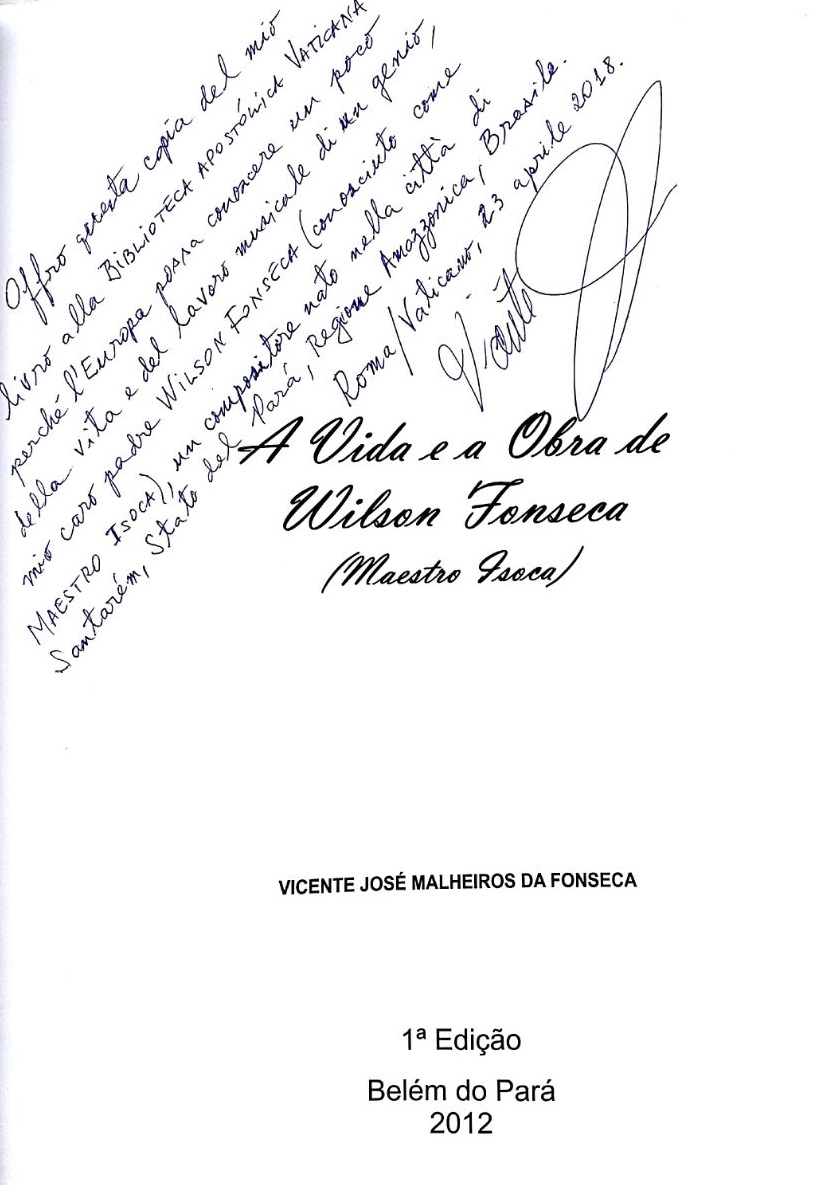 Contra-capa autografado por Vicente Malheiros