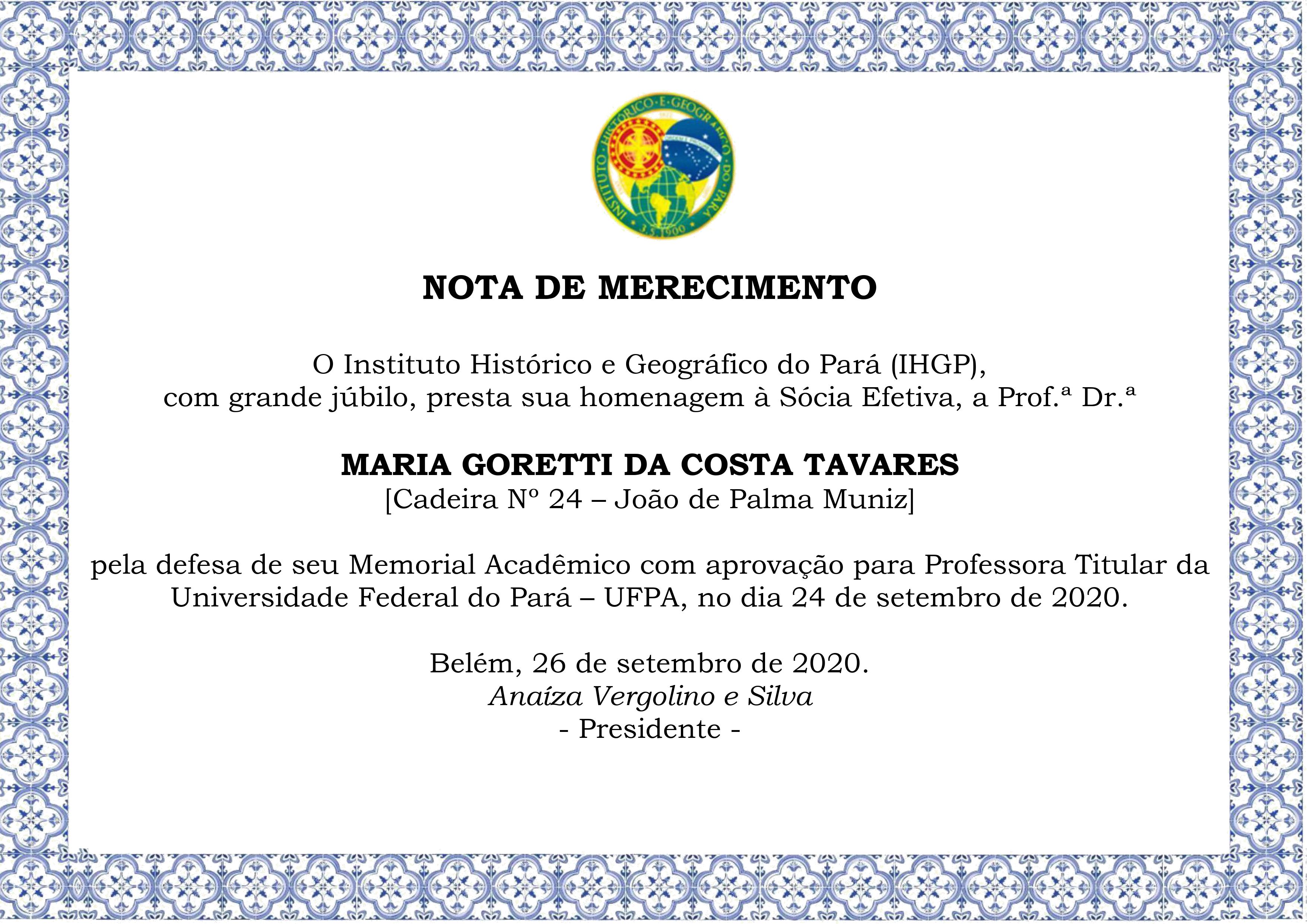 Nota Merecimento Goretti 2020