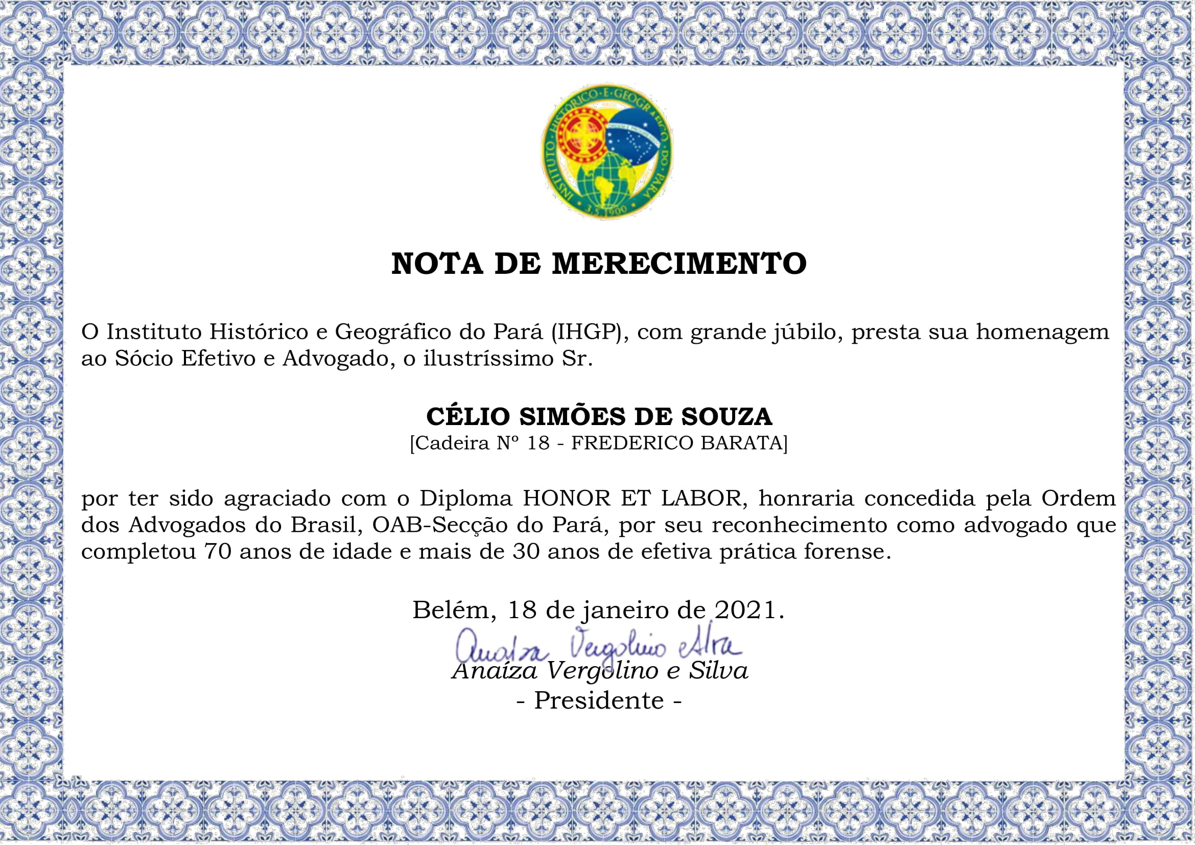 Nota de Merecimento CÉLIO SIMÕES DE SOUZA  ass-1